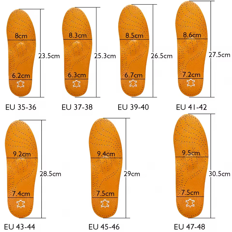 Semelles en Cuir Orthopédiques I Podia 4WD07
