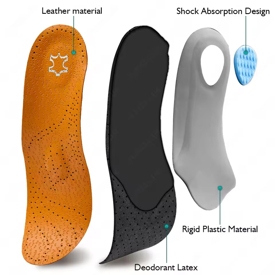Semelles en Cuir Orthopédiques I Podia 4WD07