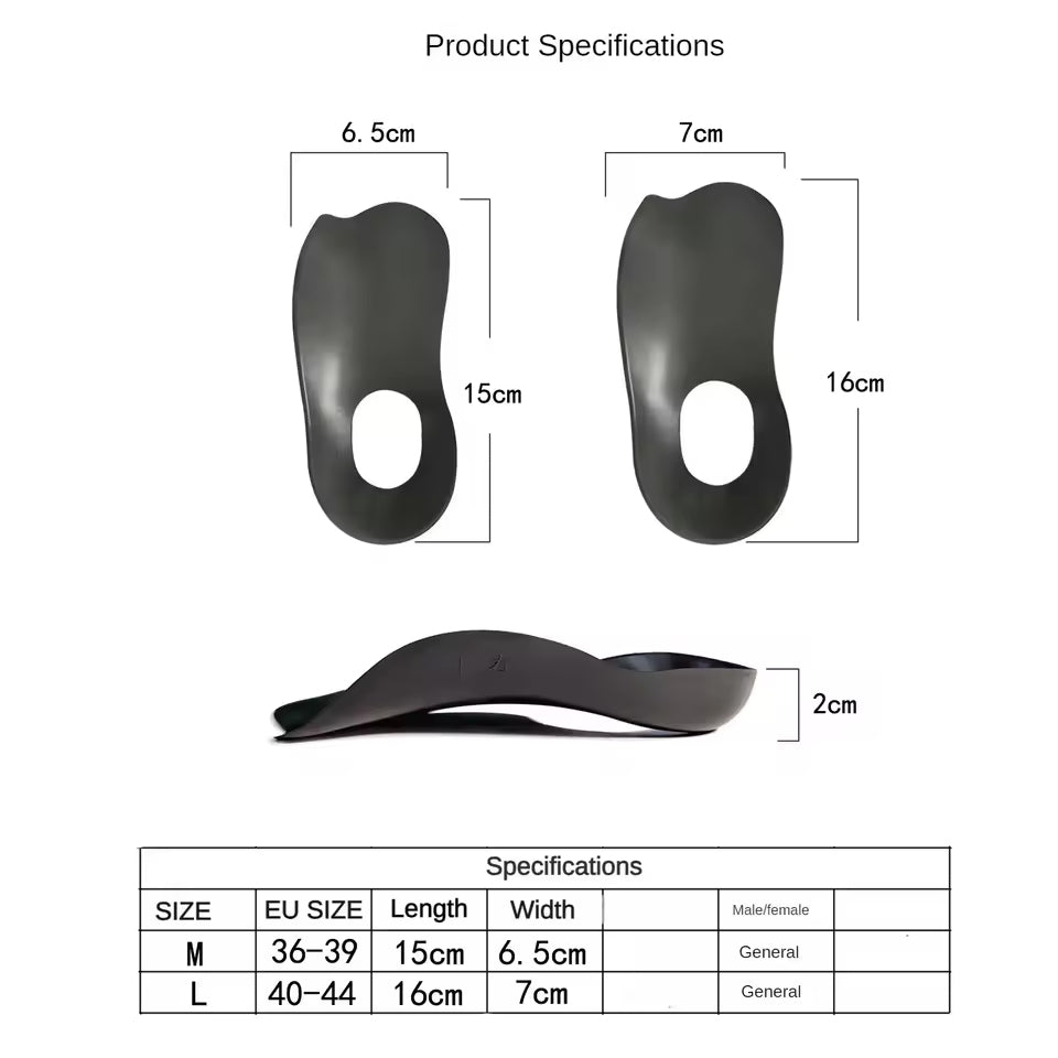 Semelles de Correction et Soutien Orthopédiques I Podia 4WD06