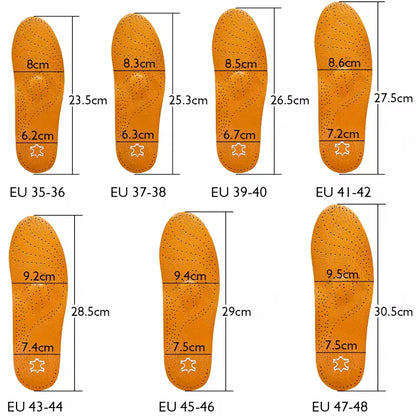 Semelles en Cuir Orthopédiques I Podia 4WD07