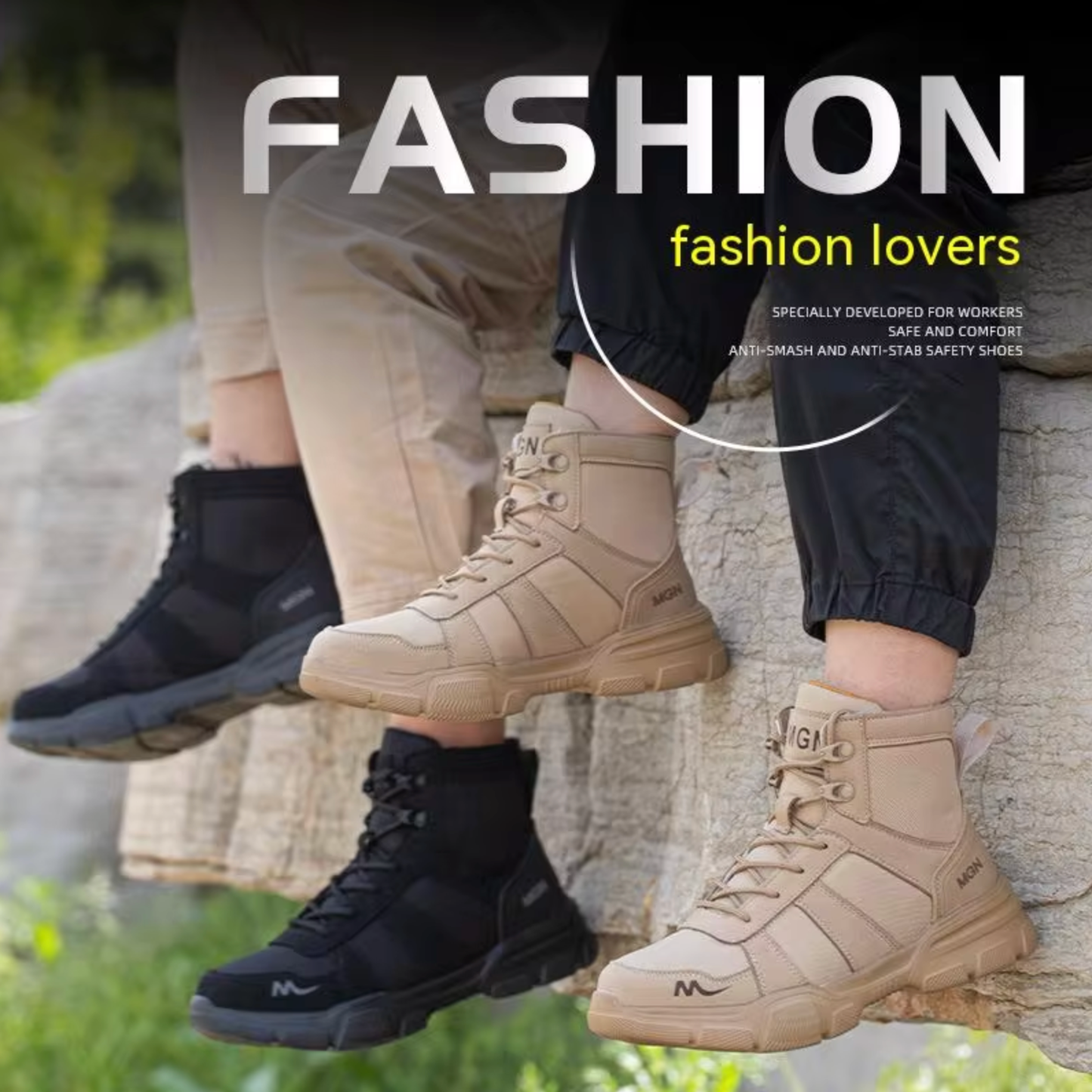 Bottes de Sécurité Orthopédiques Compensées pour Hommes | MGN